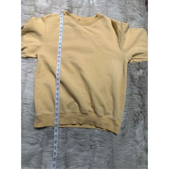 John Galt Light Yellow Pullover Sweatshirt - Picture 4 of 5